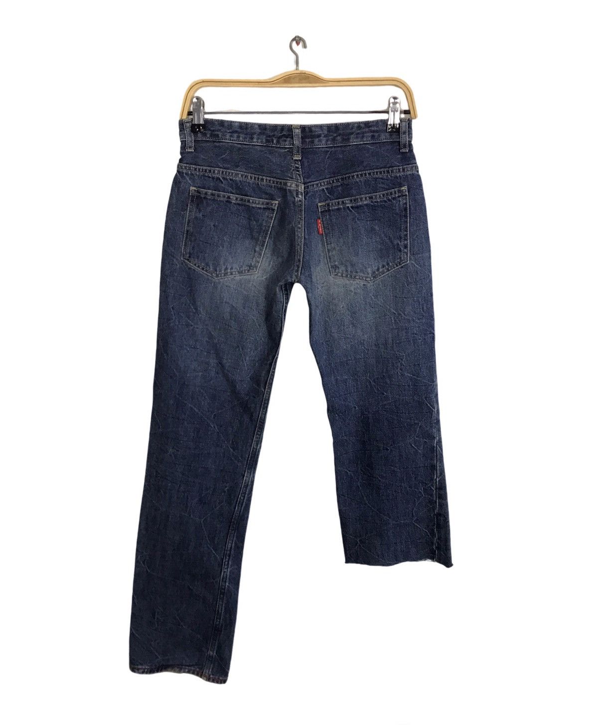 Japanese Brand X Girl Japan Zipper Indigo Denim Jeans Pants Straight Cut Size 28" / US 6 / IT 42 - 2 Thumbnail