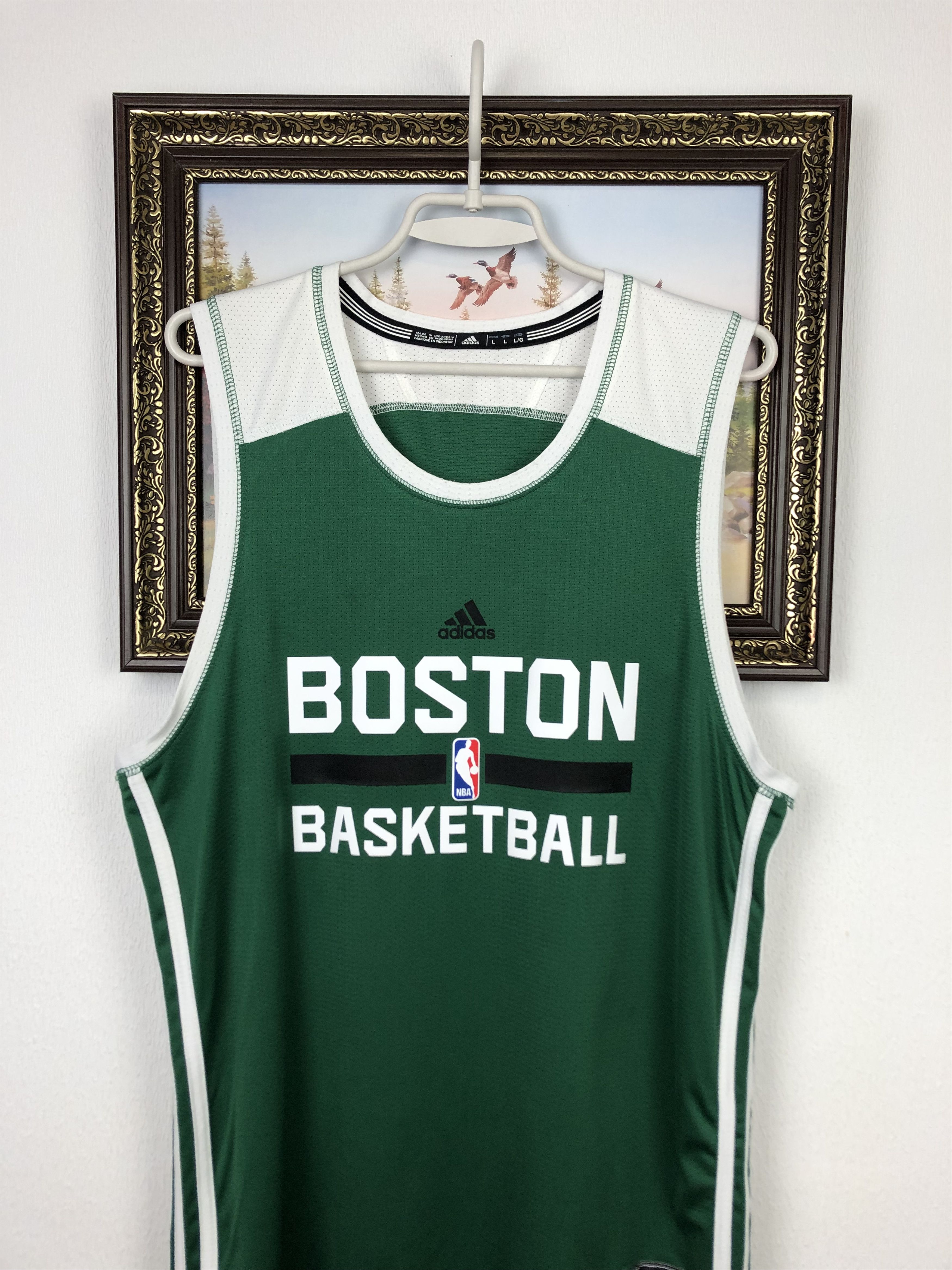 Adidas Adidas Boston Celtics NBA Practice Jersey Mens NBA Tee Size US L / EU 52-54 / 3 - 2 Thumbnail