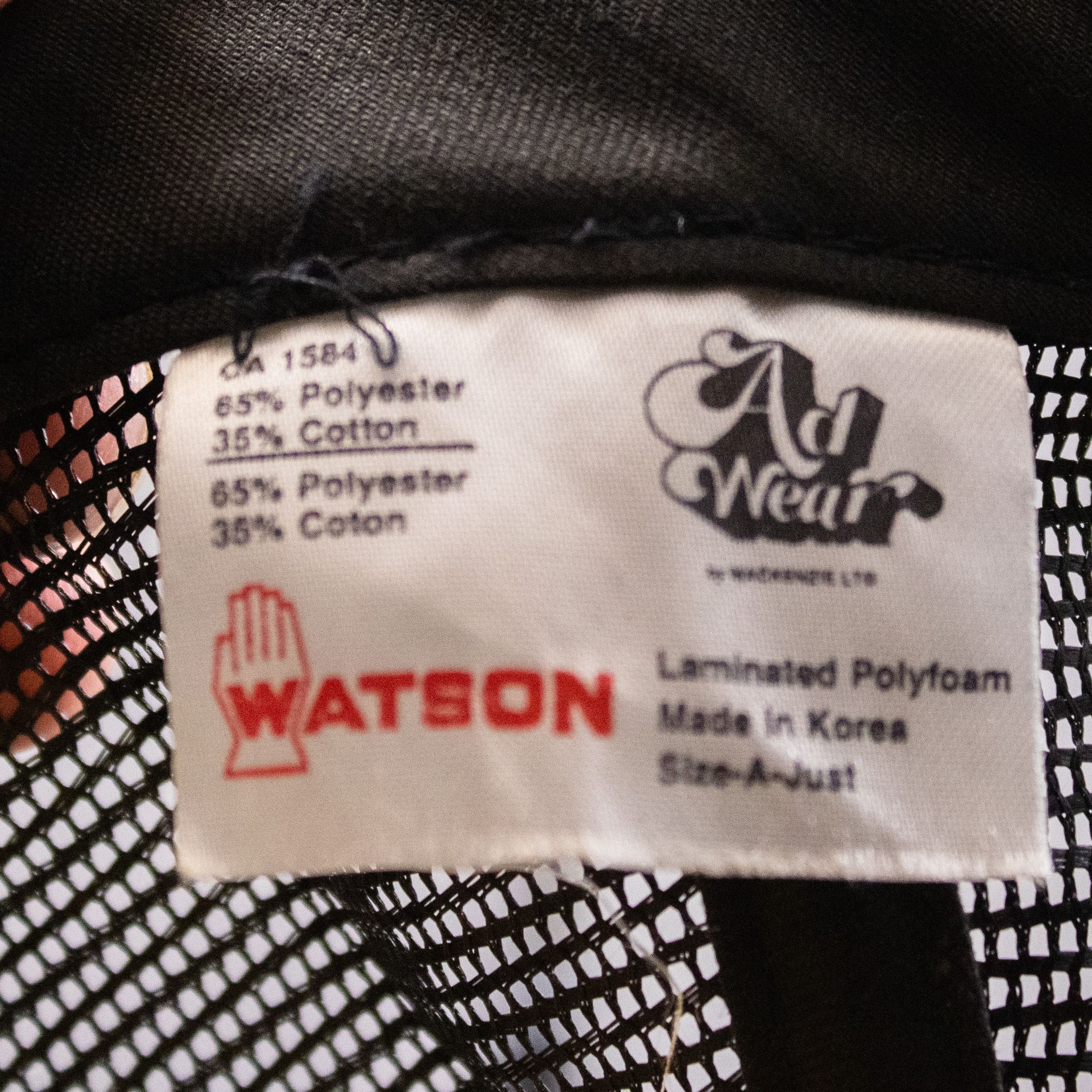Vintage Vintage 1980's Adwear Watson Maccosham Trucker Hat Size ONE SIZE - 3 Thumbnail