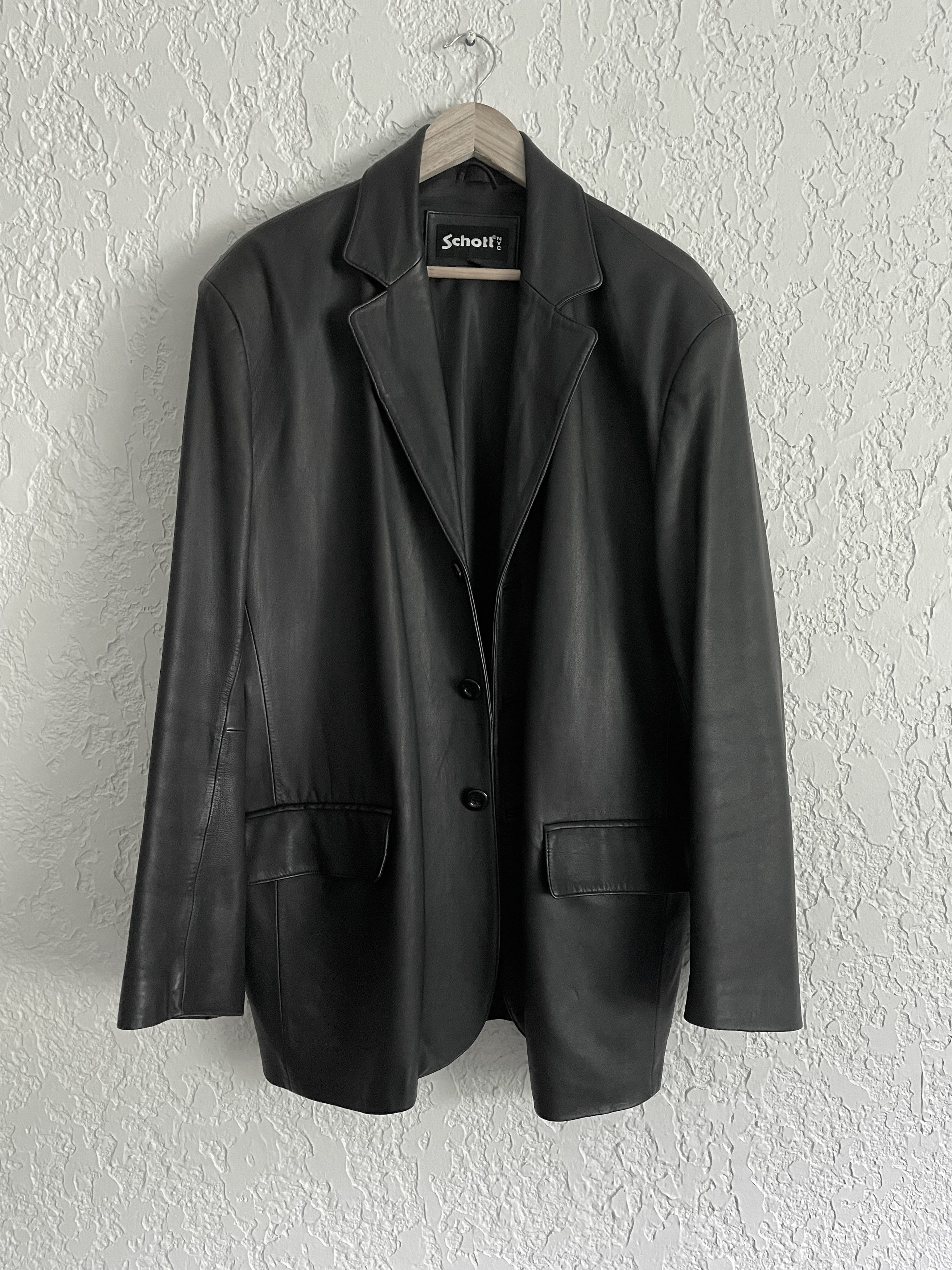 Schott NYC® RARE Vintage 90s Lambskin Leather Blazer Jacket