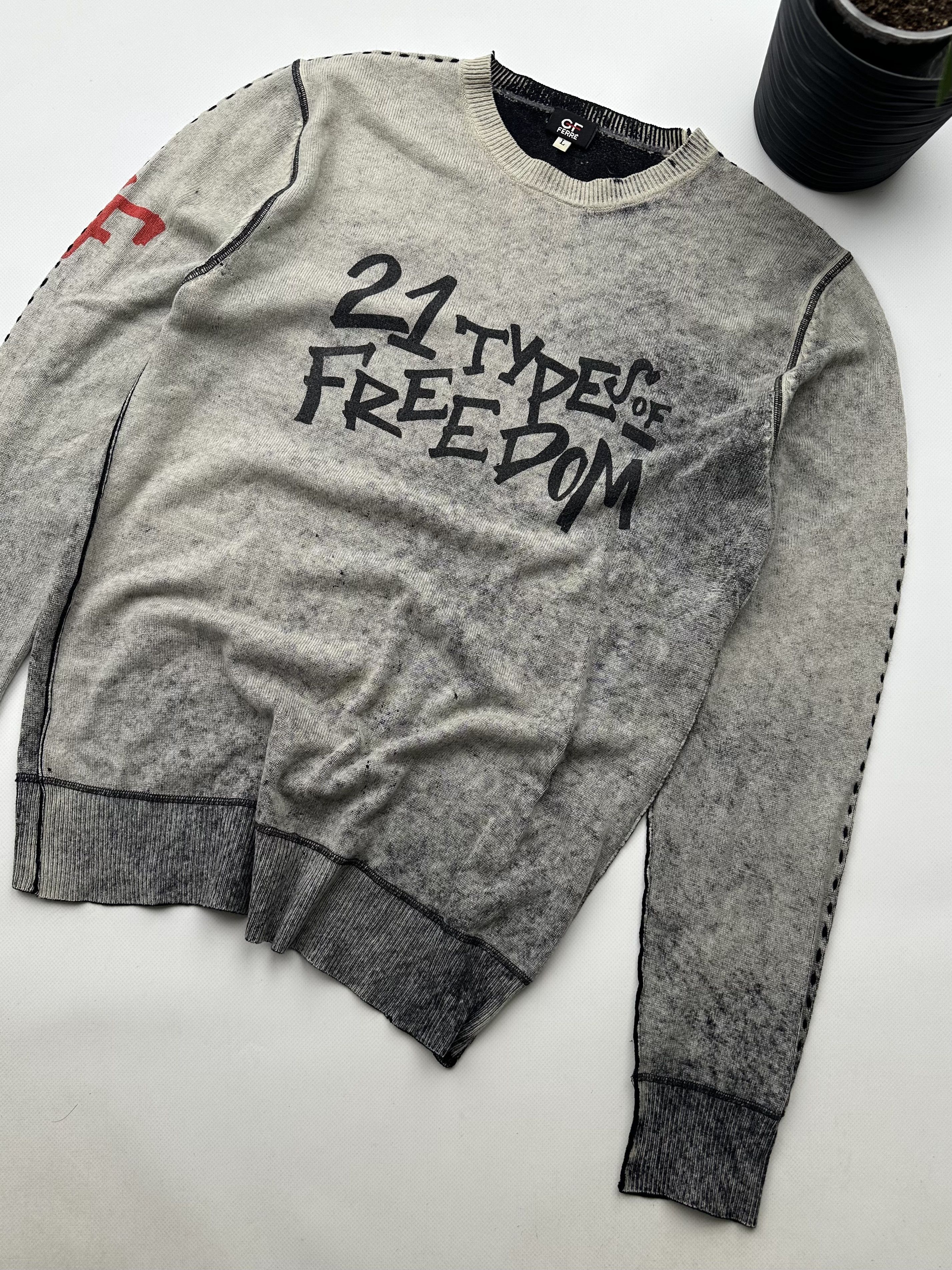 GF Ferre GF Ferre Vintage Faded Rare Sweater (463) Size US L / EU 52-54 / 3 - 3 Thumbnail