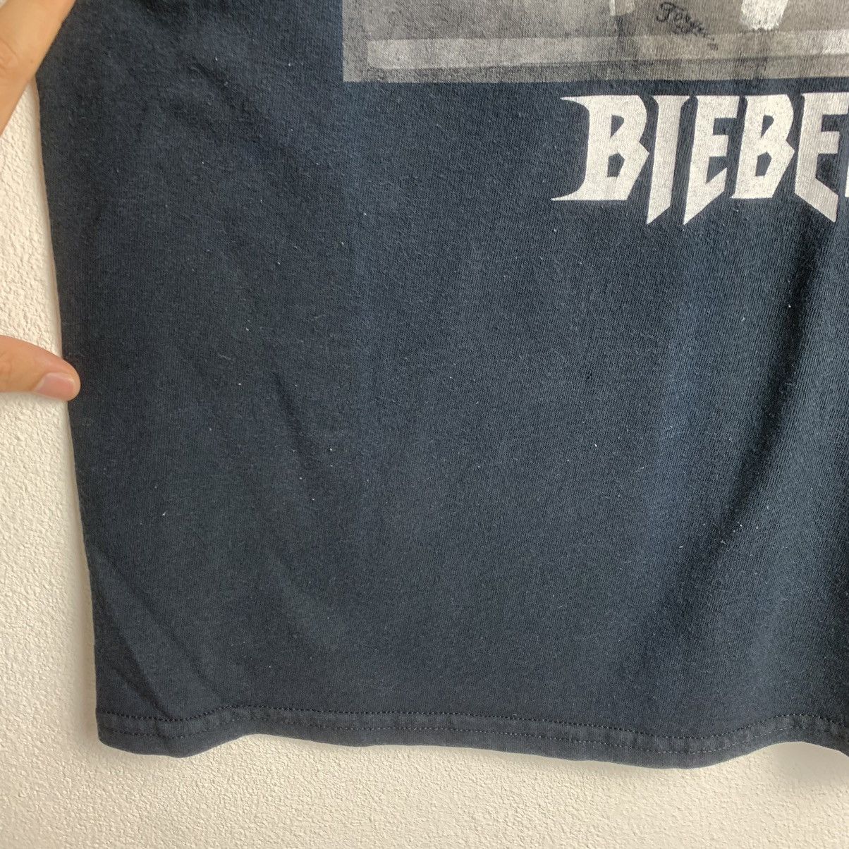 Justin Bieber × Vintage Vintage Justin Bieber Purpose Tour Tee Uneven Faded Size US S / EU 44-46 / 1 - 12 Thumbnail