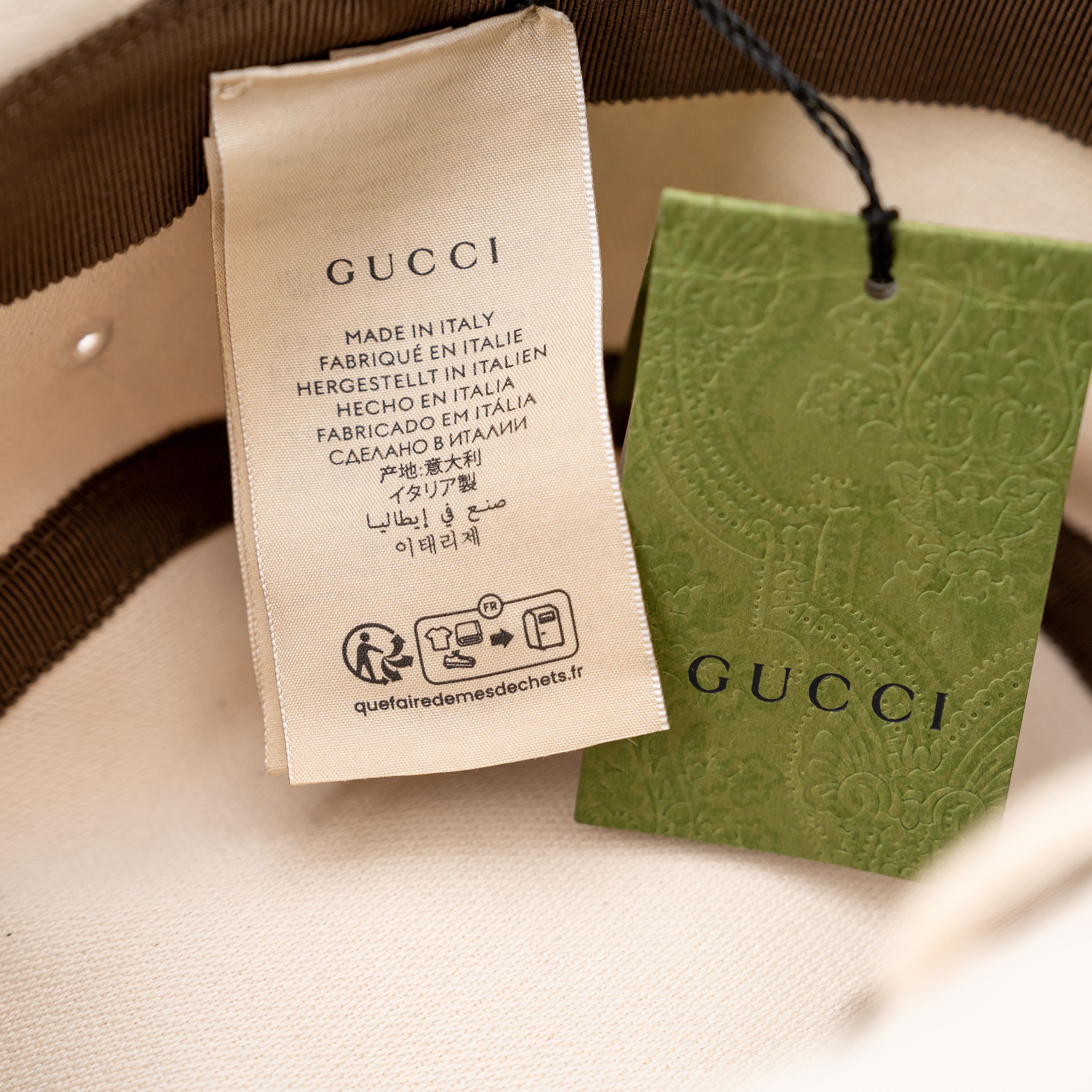 Gucci size S - Gucci Cotton Bucket Hat With Chin Strap Leather Size ONE SIZE - 5 Thumbnail