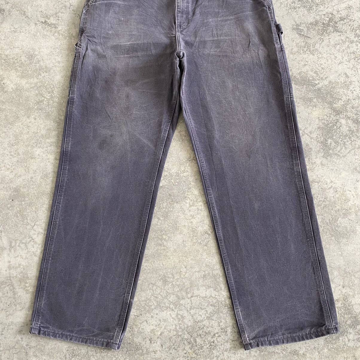 Carhartt Vintage Carhartt Faded Petrol Blue Carpenter Workwear Pants Size US 34 / EU 50 - 3 Thumbnail