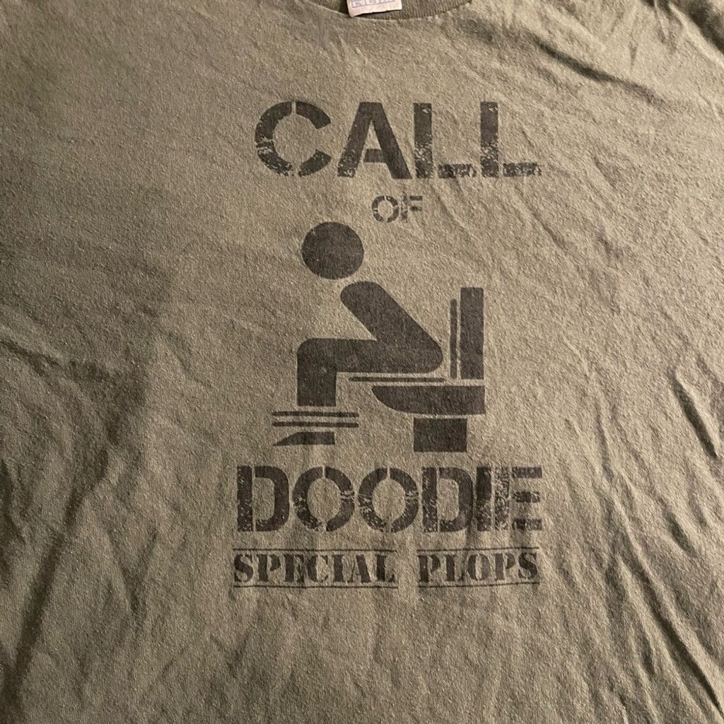 Delta Call of Doodie Special Plops green shirt size XL Size US XL / EU 56 / 4 - 2 Thumbnail