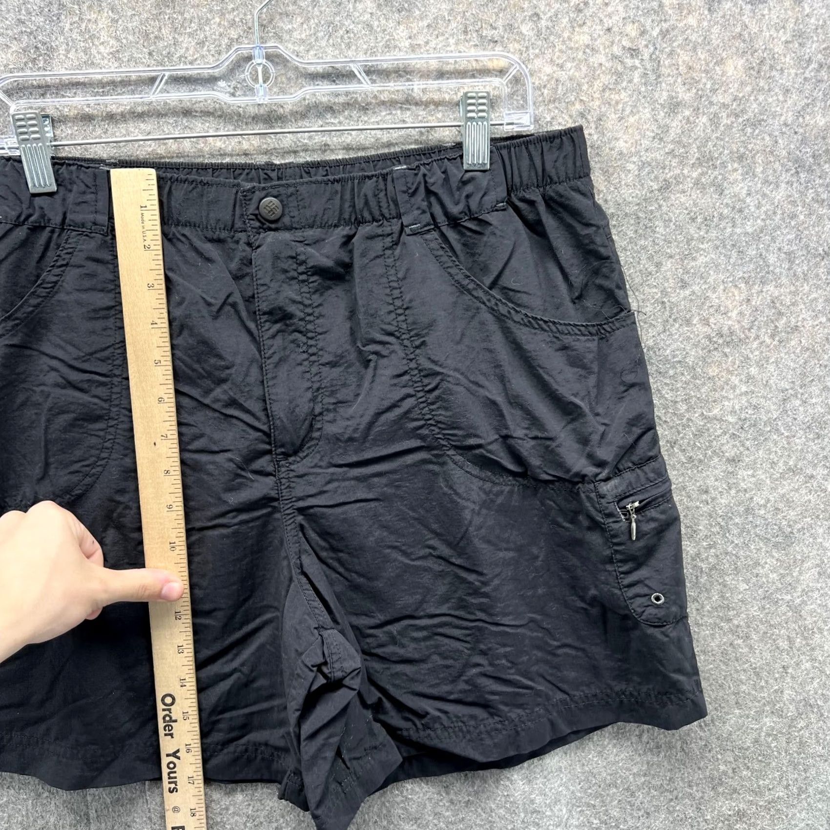 Vintage Columbia Womens Large Black Chino Flat Front Nylon Sportswear Vintage Vtg Size 36" / US 14 / IT 50 - 6 Thumbnail