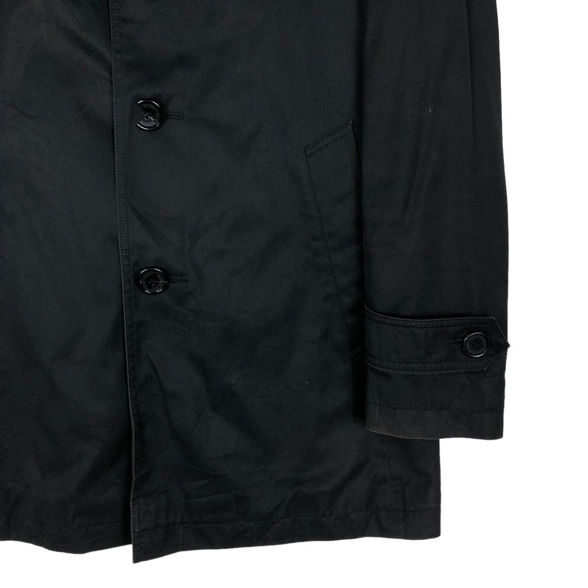 Burberry 🔥Vintage Burberry Black Label Long Jacket Nova Check Lining Size US M / EU 48-50 / 2 - 5 Thumbnail