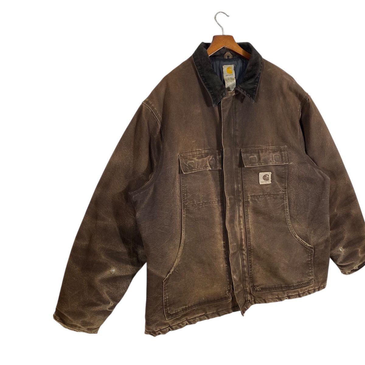 Carhartt Vintage Carhartt C26 DKB Mocha Dual Zip Quilted Workwear Size US XL / EU 56 / 4 - 3 Thumbnail