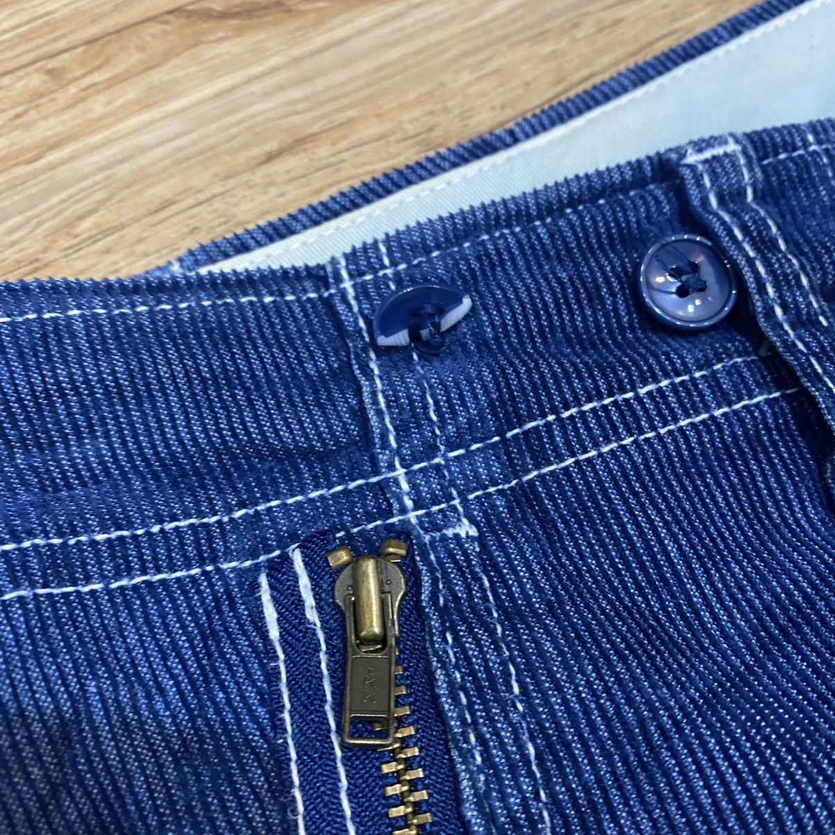 Ne-Net 90s Ne-Net By Issey Miyake Fatigue Blue Corduroy Pants Size US 30 / EU 46 - 5 Thumbnail