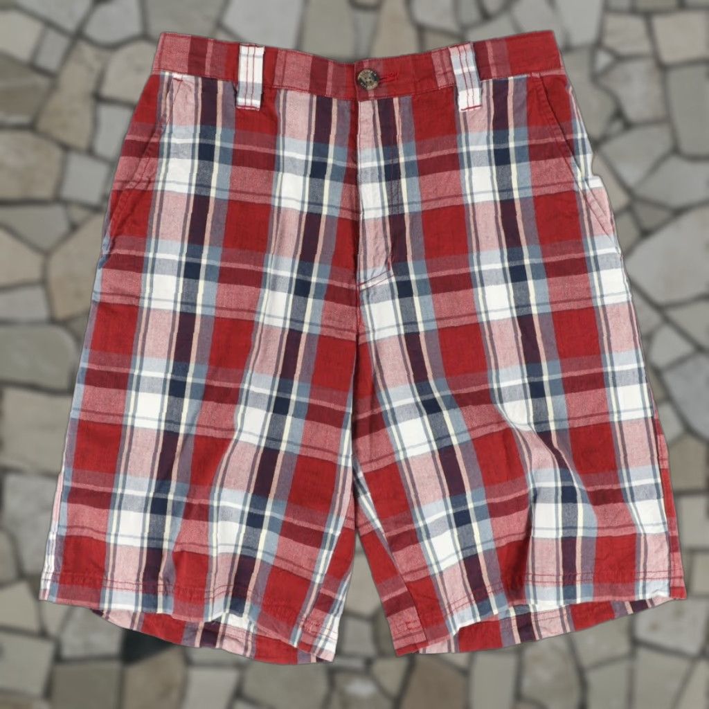 Vintage Columbia Cotton Woven Chino Shorts Red Plaid Men's 32 Size US 32 / EU 48 - 1 Thumbnail