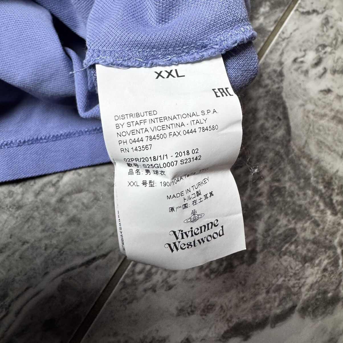Vivienne Westwood Vivienne Westwood Polo shirt blue Size US XXL / EU 58 / 5 - 7 Thumbnail