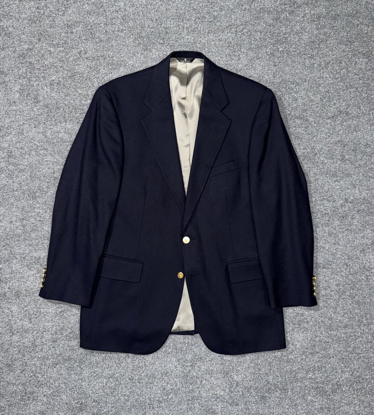 Chaps Ralph Lauren Vintage Chaps Ralph Lauren Navy Blazer USA Wool Size 40R - 2 Thumbnail