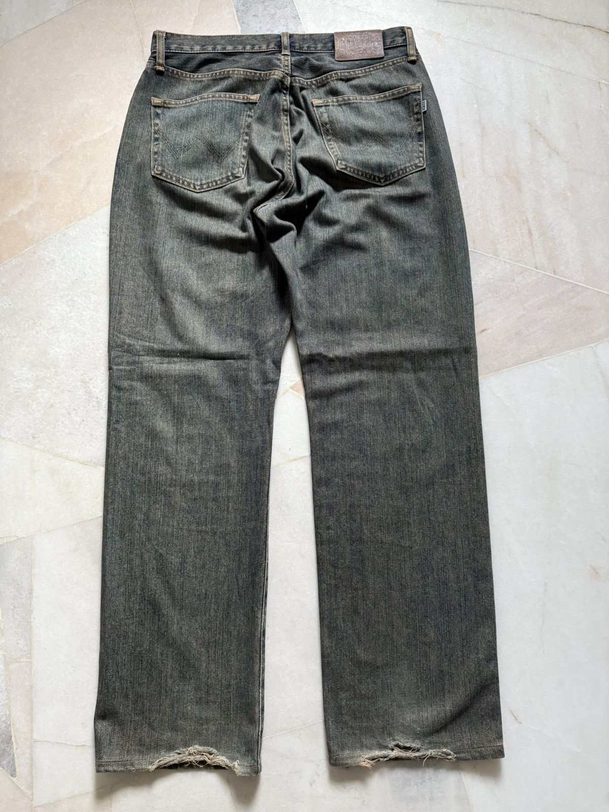 Japanese Brand Vintage 90s Edwin 404 rusty pants Size US 31 - 7 Thumbnail