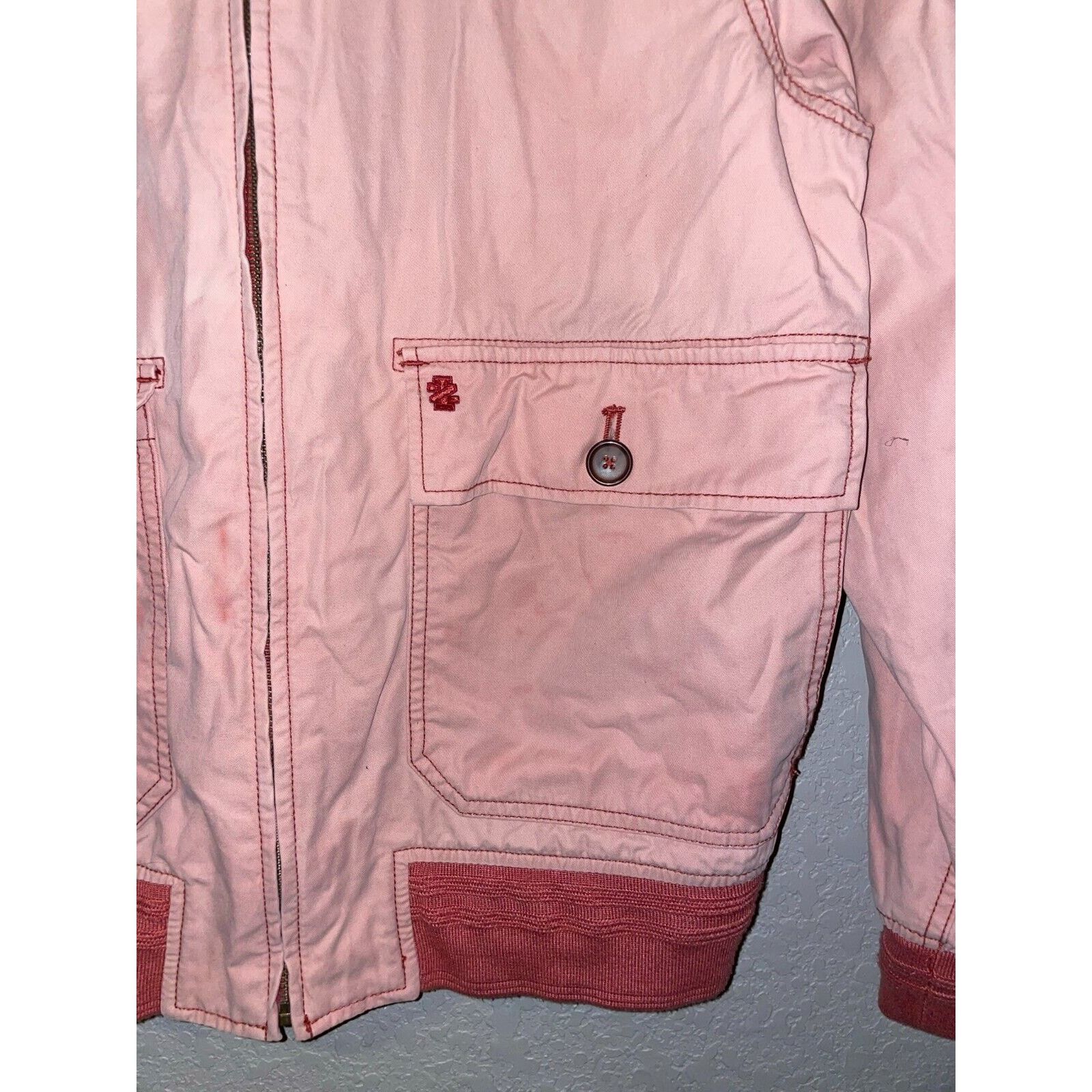 Izod Izod Luxury Sport Jacket Light Faded Red Pink Jacket S Small Size US S / EU 44-46 / 1 - 6 Thumbnail