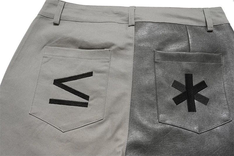 Japanese Brand × Vintage Outdoor retro cleanfit faux leather contrast flared pants Size US 30 / EU 46 - 6 Thumbnail