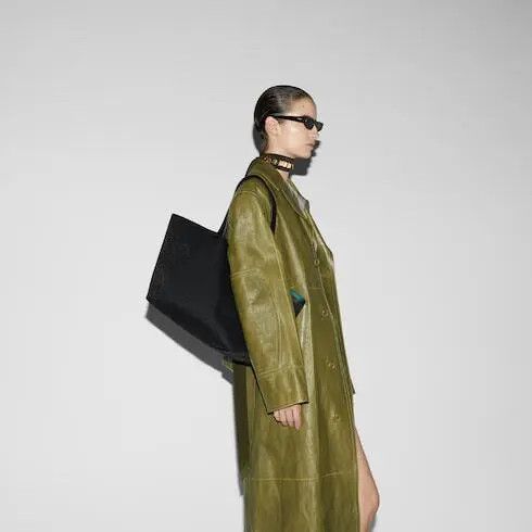 Gucci o1la5ras0526 Size: OS / Totissima Large Tote Bag in Black Size ONE SIZE - 4 Thumbnail