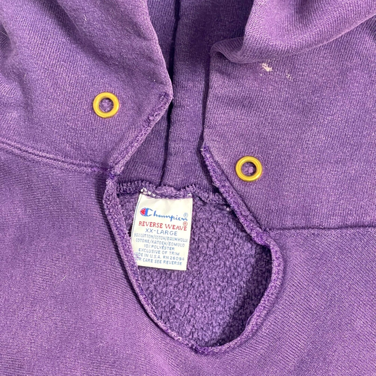 Champion Champion Reverse Weave OOAK Vtg V-Neck Cone Head Pullover Ho Size US XXL / EU 58 / 5 - 11 Thumbnail