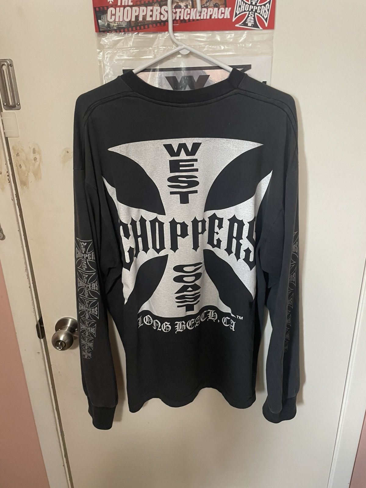 West Coast Choppers 90s West Coast Choppers Classic Logo Longsleeve Size US XL / EU 56 / 4 - 2 Thumbnail