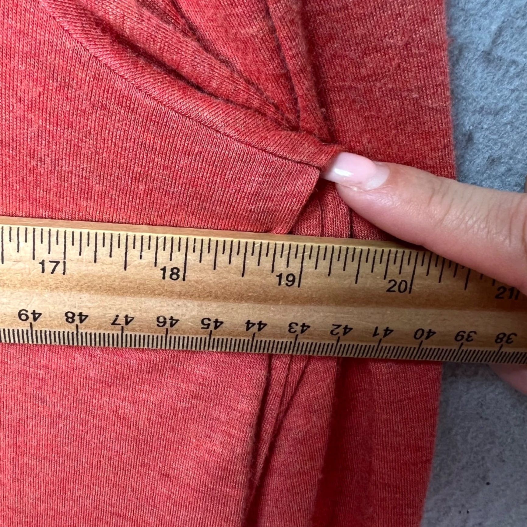 Vintage Max Studio Womens XS Coral Long Sleeve Top Boho Rayon Spandex Blouse w/ Embroidered Trim Crewneck L/S Casual Womens XS Coral Boho Top Size XS / US 0-2 / IT 36-38 - 6 Thumbnail