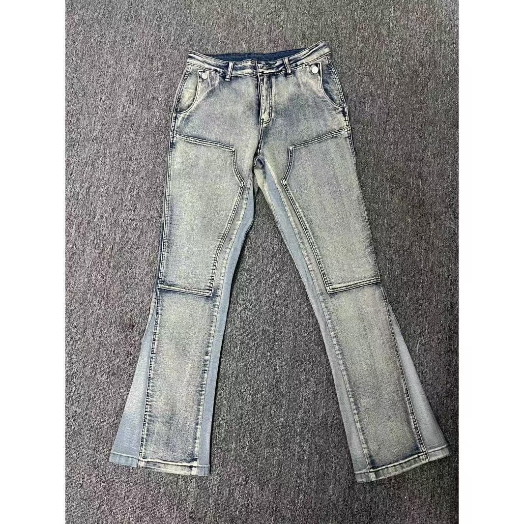 Japanese Brand × Jean Street Style Old Spliced Micro Flare Jeans Size US 32 / EU 48 - 6 Thumbnail