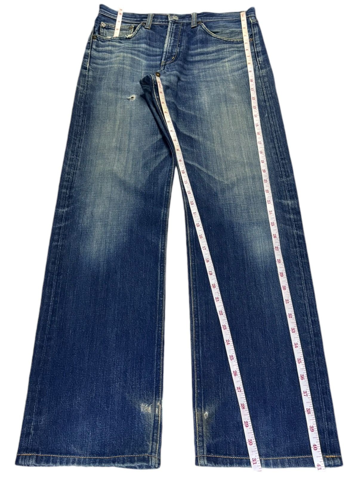 Paul Smith Vintage Paul Smith Mud Wash Distressed Loose Jeans Size US 31 - 15 Thumbnail