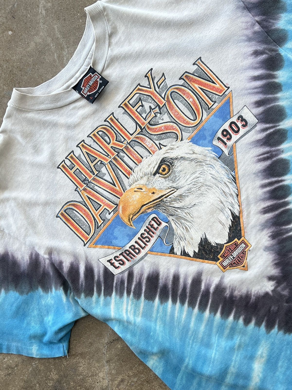 Harley Davidson Vintage 90s Harley Davidson Indiana Eagle Motorcycle Large Size US L / EU 52-54 / 3 - 1 Thumbnail