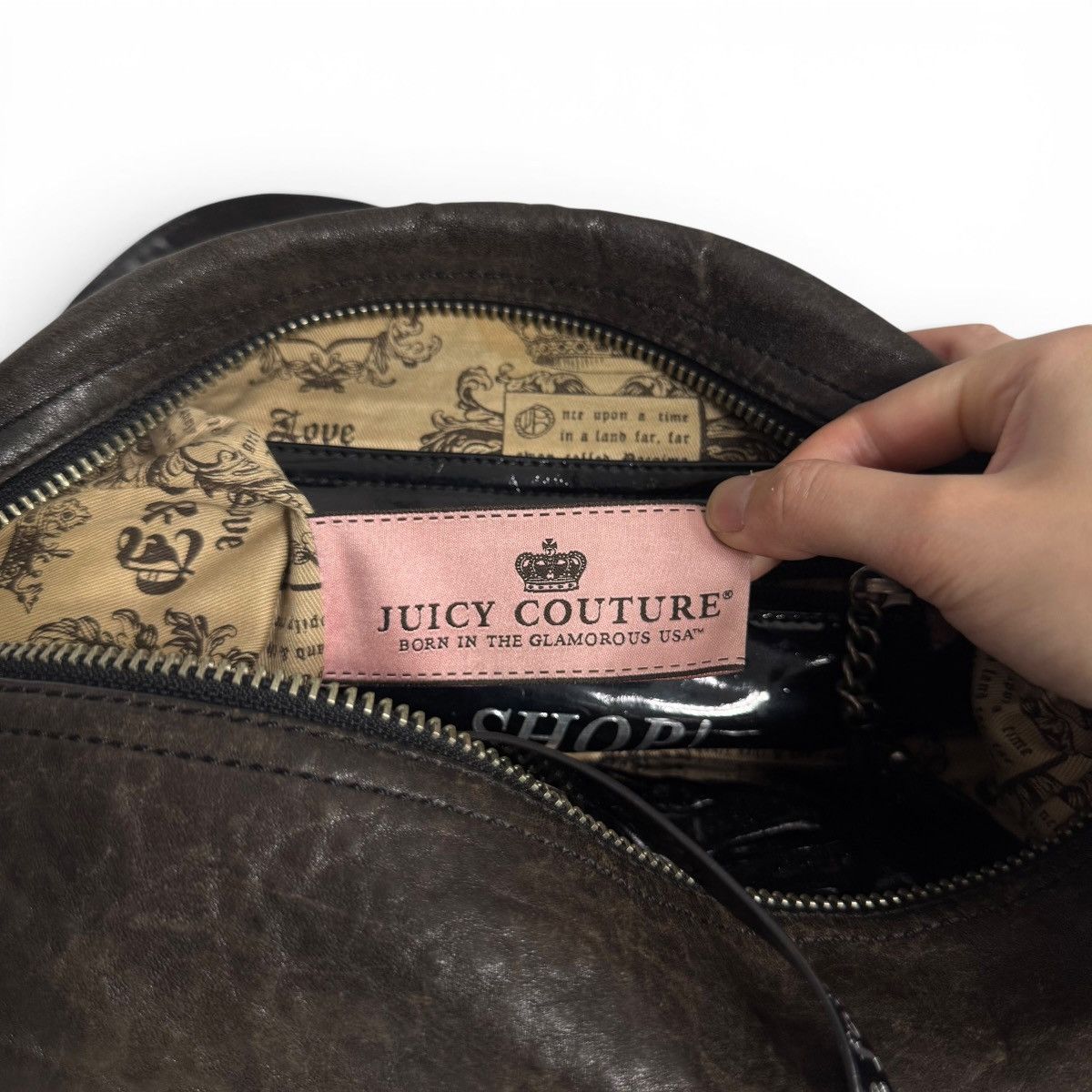 Juicy Couture Vintage Juicy Couture Lamb Leather Hardware Bag Size ONE SIZE - 8 Thumbnail