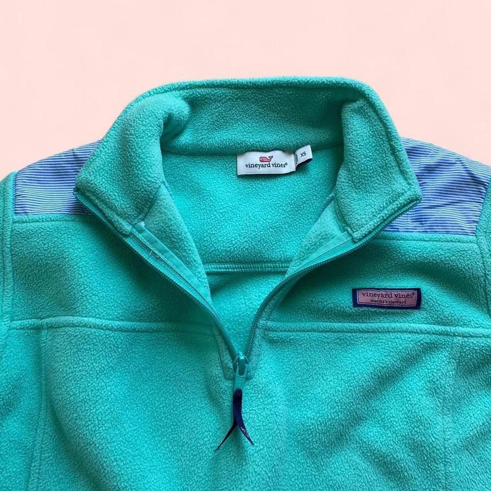 Vineyard Vines Vineyard Vines teal quarter zip up fleece Size XS / US 0-2 / IT 36-38 - 2 Thumbnail
