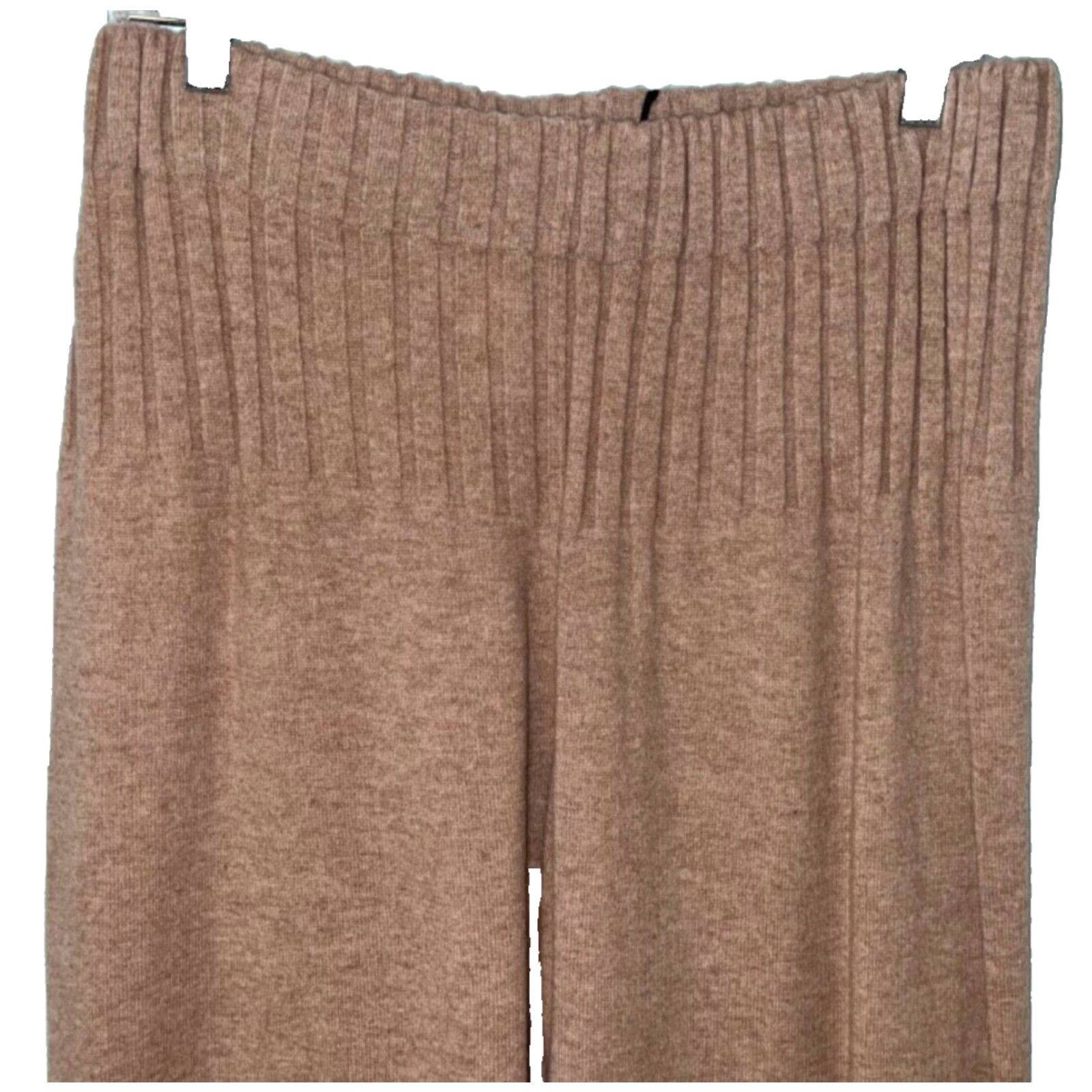 Vintage Leo & Ugo Womens Pants Beige Size 5 High Rise Wide Leg Dress Pant 100% Wool Size 27" / US 4 / IT 40 - 2 Thumbnail
