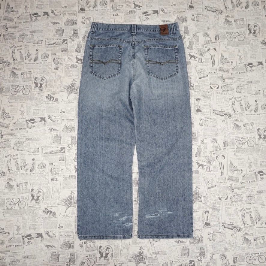 Anchor Blue 32 - Vintage Y2K anchor blue easy fit 00s skate baggy pants Size US 32 / EU 48 - 1 Thumbnail