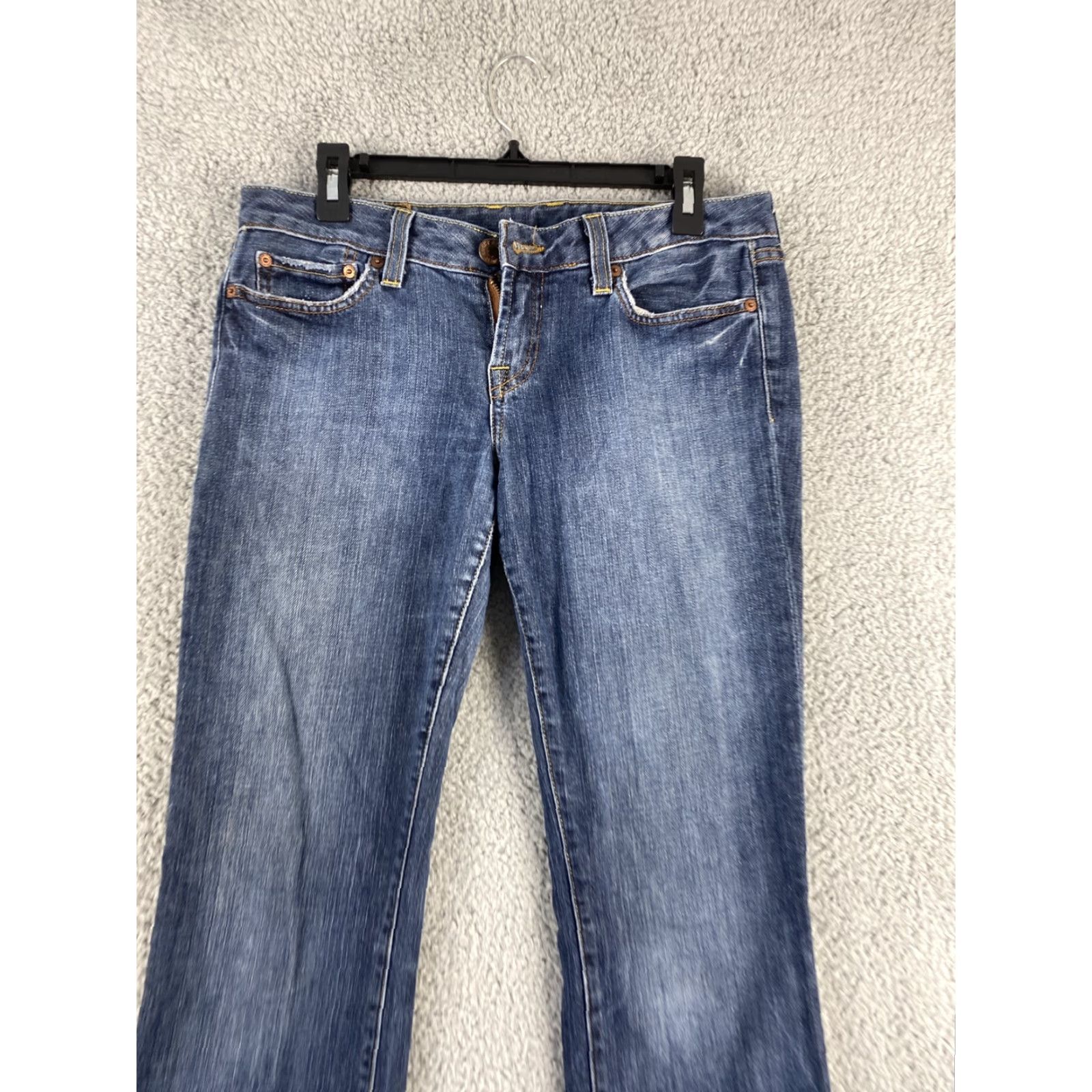 Lucky Brand Lucky Brand Women's Jeans Size 8 Low Rise Straight Blue Denim Cotton Blend Modern Slim Fit Size 30" / US 8 / IT 44 - 2 Thumbnail