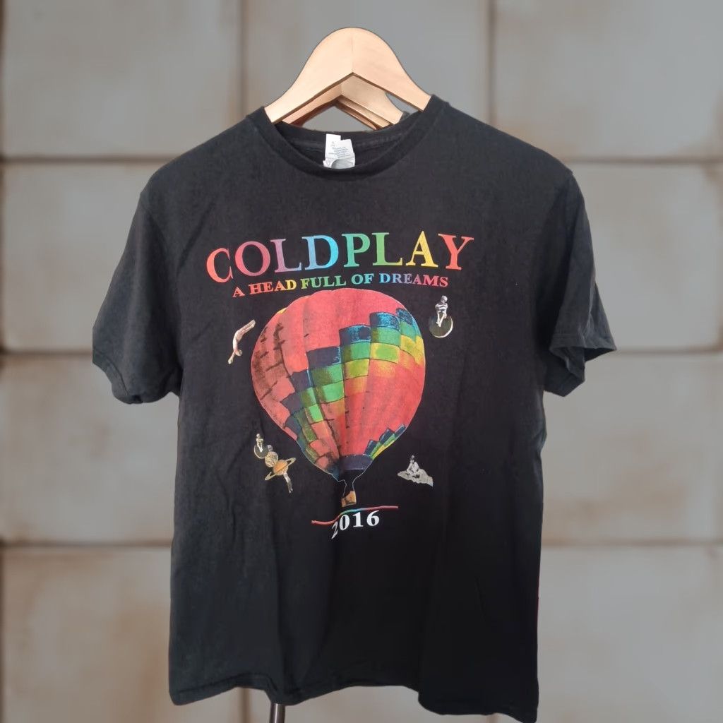 Delta Coldplay A Head Full Of Dreams 2016 Tour Rock Band Music Pop T-shirt Mens Size M Black Size US M / EU 48-50 / 2 - 1 Thumbnail