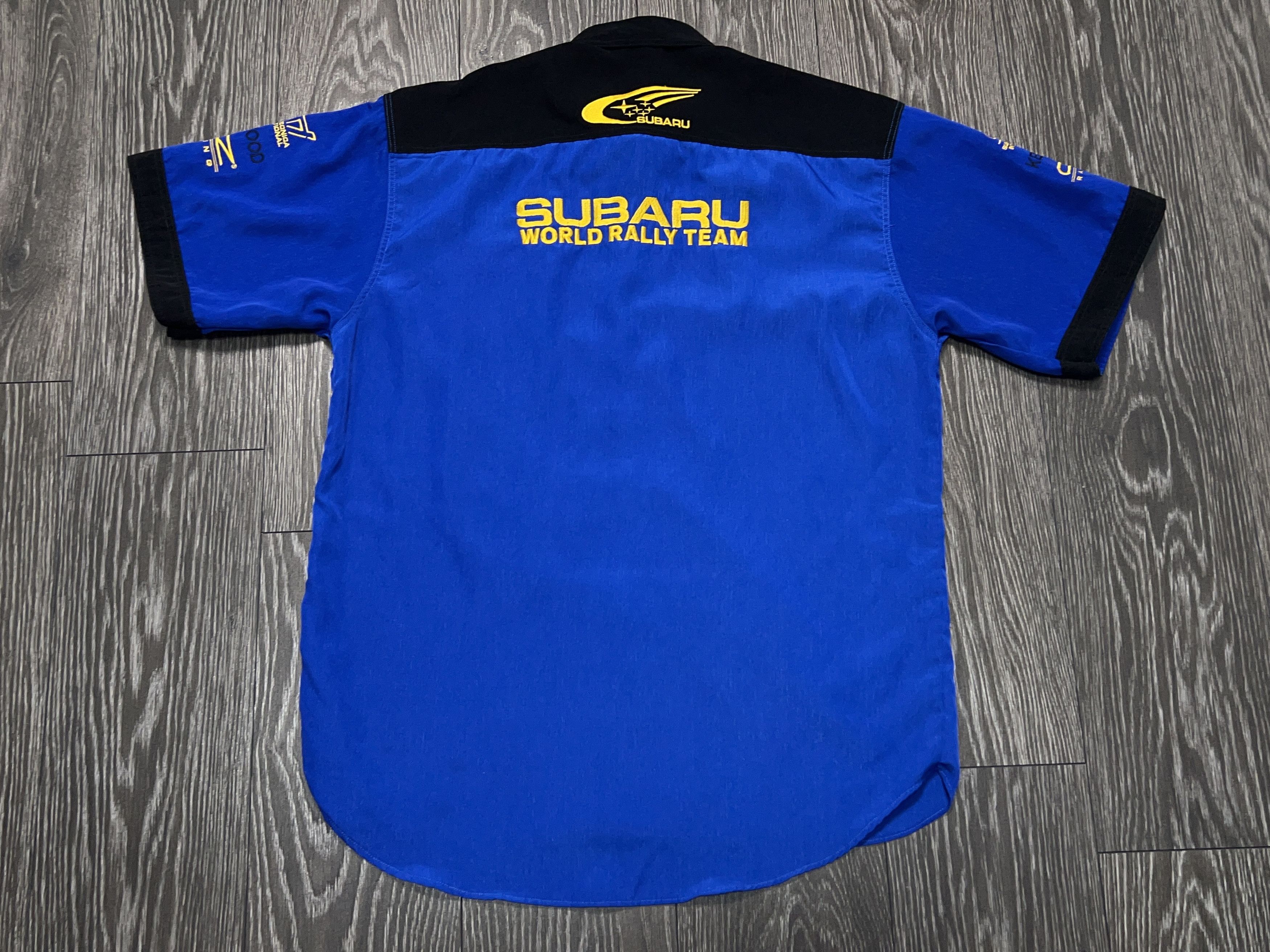 ICON Motorsports Subaru World Rally Team Worker Button Short Sleeve Racing Size US XL / EU 56 / 4 - 8 Thumbnail