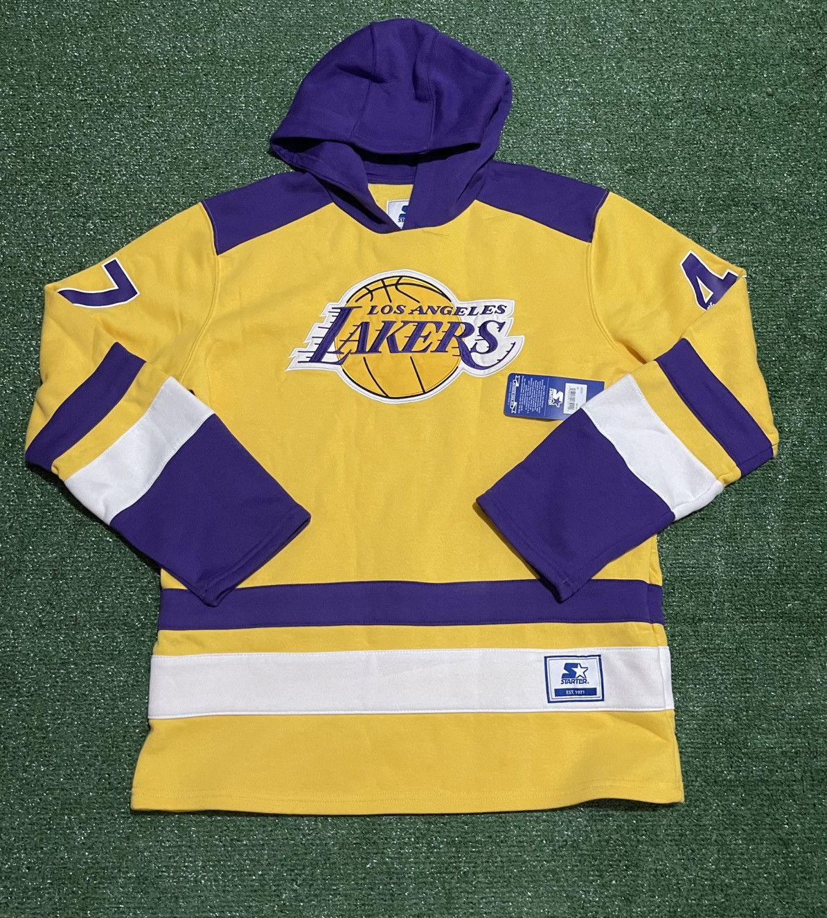 Starter Starters Los Angeles Lakers Lace Up Hoodie 47 Large Size US L / EU 52-54 / 3 - 1 Thumbnail