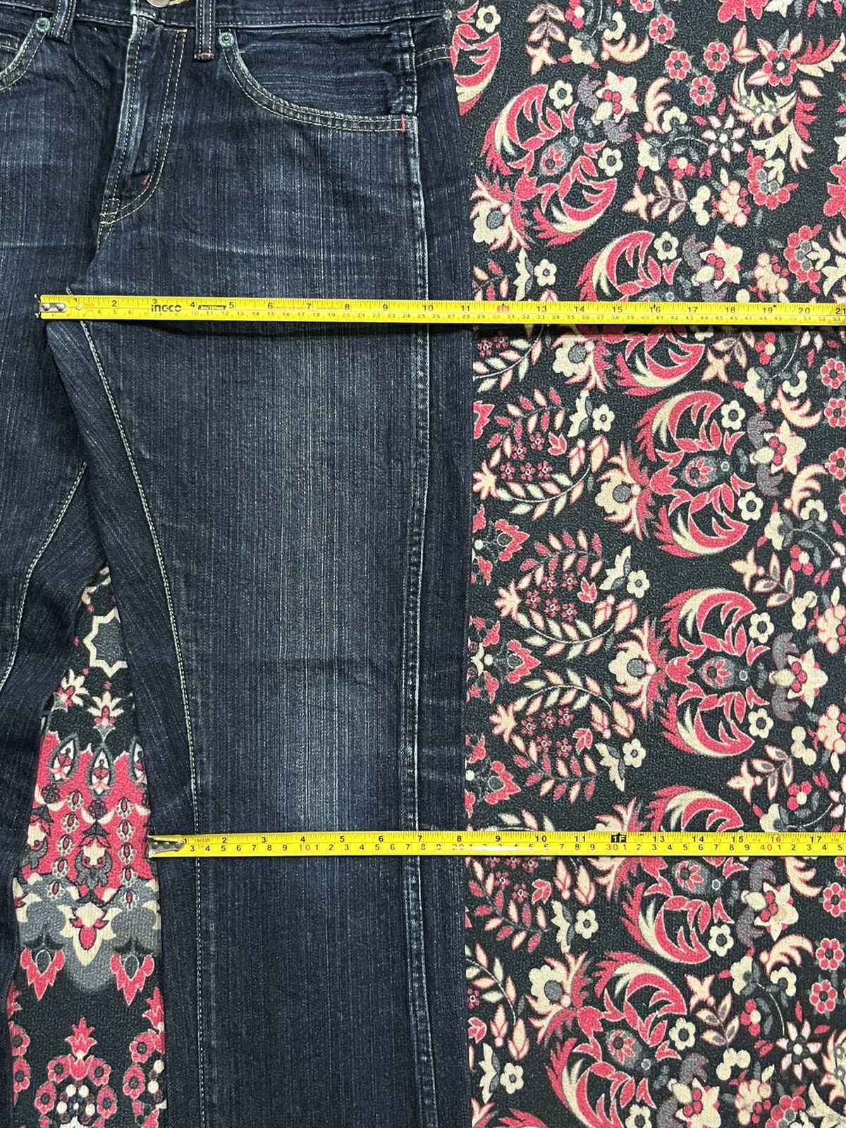 Le Grande Bleu (L.G.B.) Vintage Japanese Brand GL Heart Dark Blue Wash Straight Jean Size US 31 - 14 Thumbnail