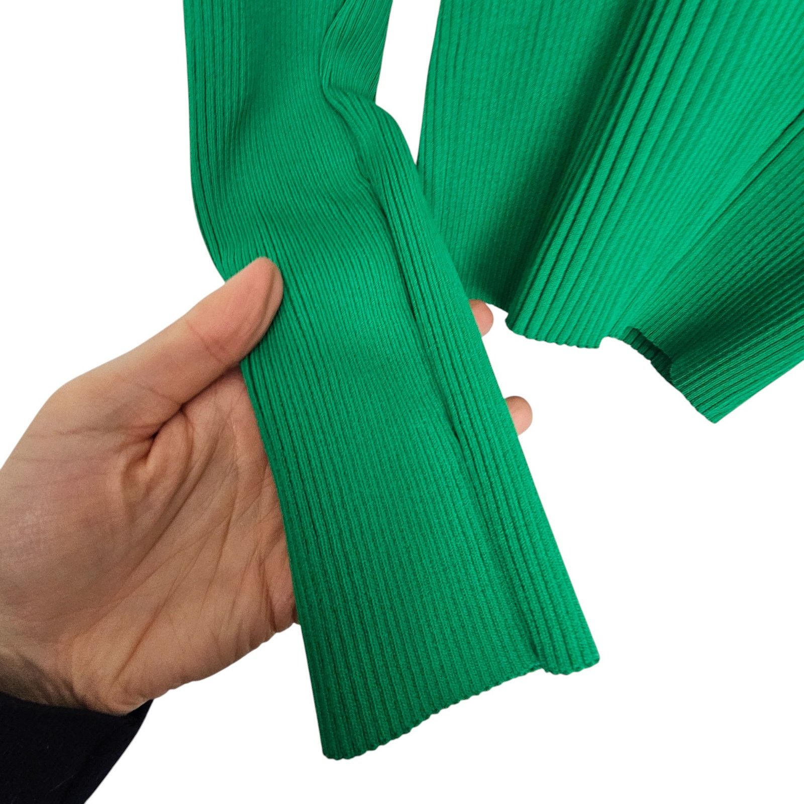 ASTR The Label ASTR The Label Womens Eris Crop Kelly Green Ribbed Sweater M Size M / US 6-8 / IT 42-44 - 5 Thumbnail
