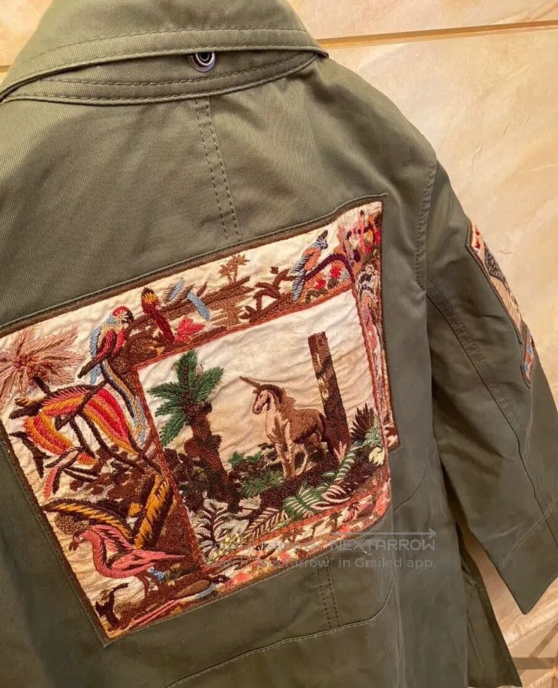 Valentino Valentino Army green jacket Size S / US 4 / IT 40 - 2 Thumbnail