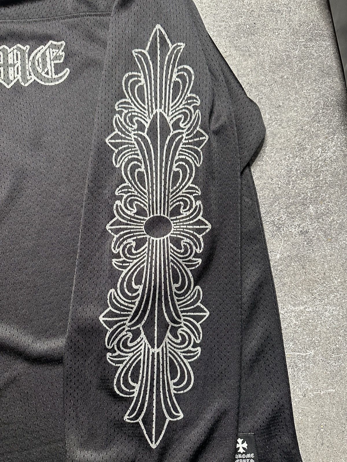Chrome Hearts Chrome Hearts Stadium Mesh L/S Warm Up Jersey Size US XL / EU 56 / 4 - 2 Thumbnail