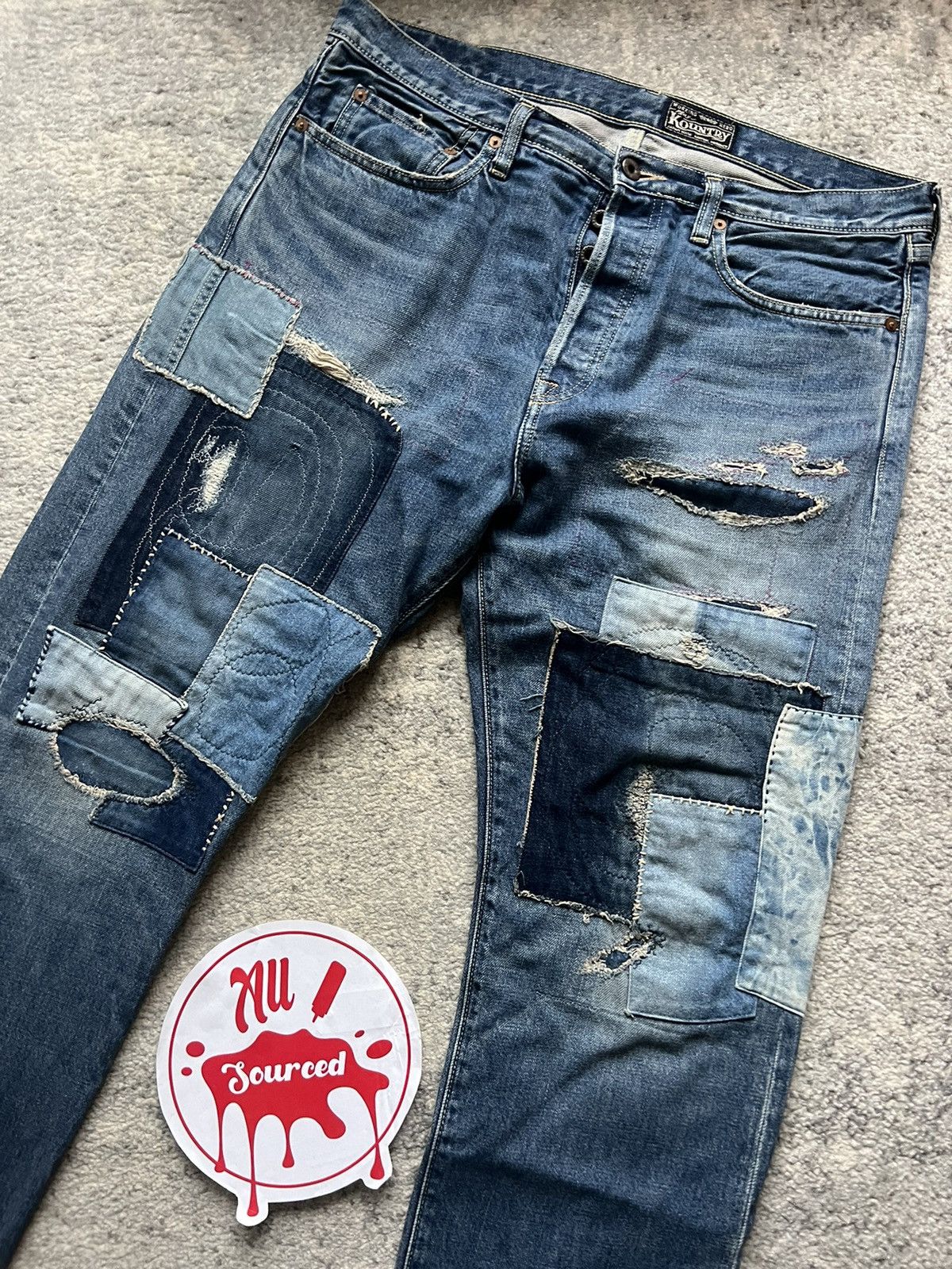 Kapital Kapital 14oz Denim Dixie Monkey Cisco Jeans Size US 36 / EU 52 - 2 Thumbnail