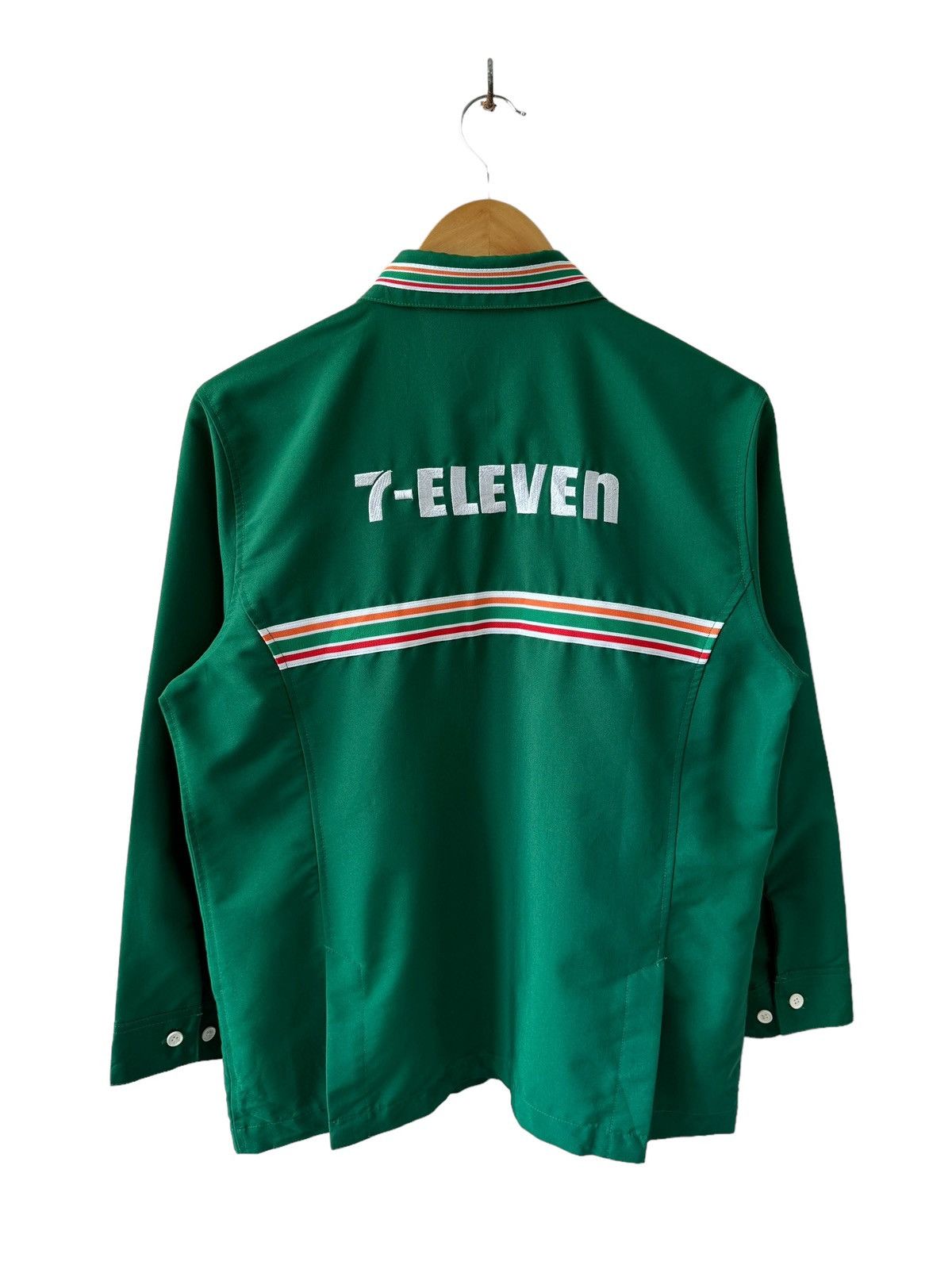 Japanese Brand Vintage 7-ELEVEN Uniform Shirt/Jacket Zip Up Size US M / EU 48-50 / 2 - 11 Thumbnail