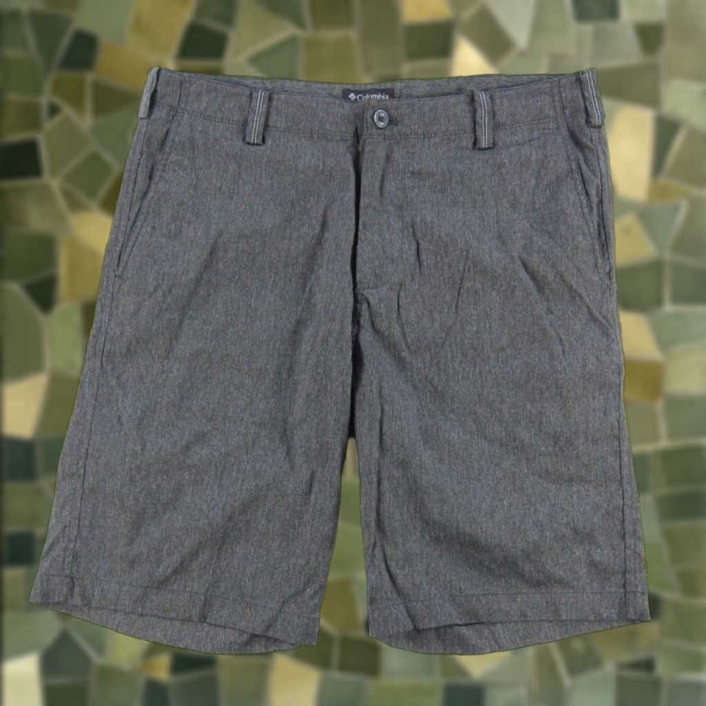 Vintage Columbia Omni-Wick Grey Nylon Stretch Golf Chino Shorts Men 32 Size US 32 / EU 48 - 1 Thumbnail