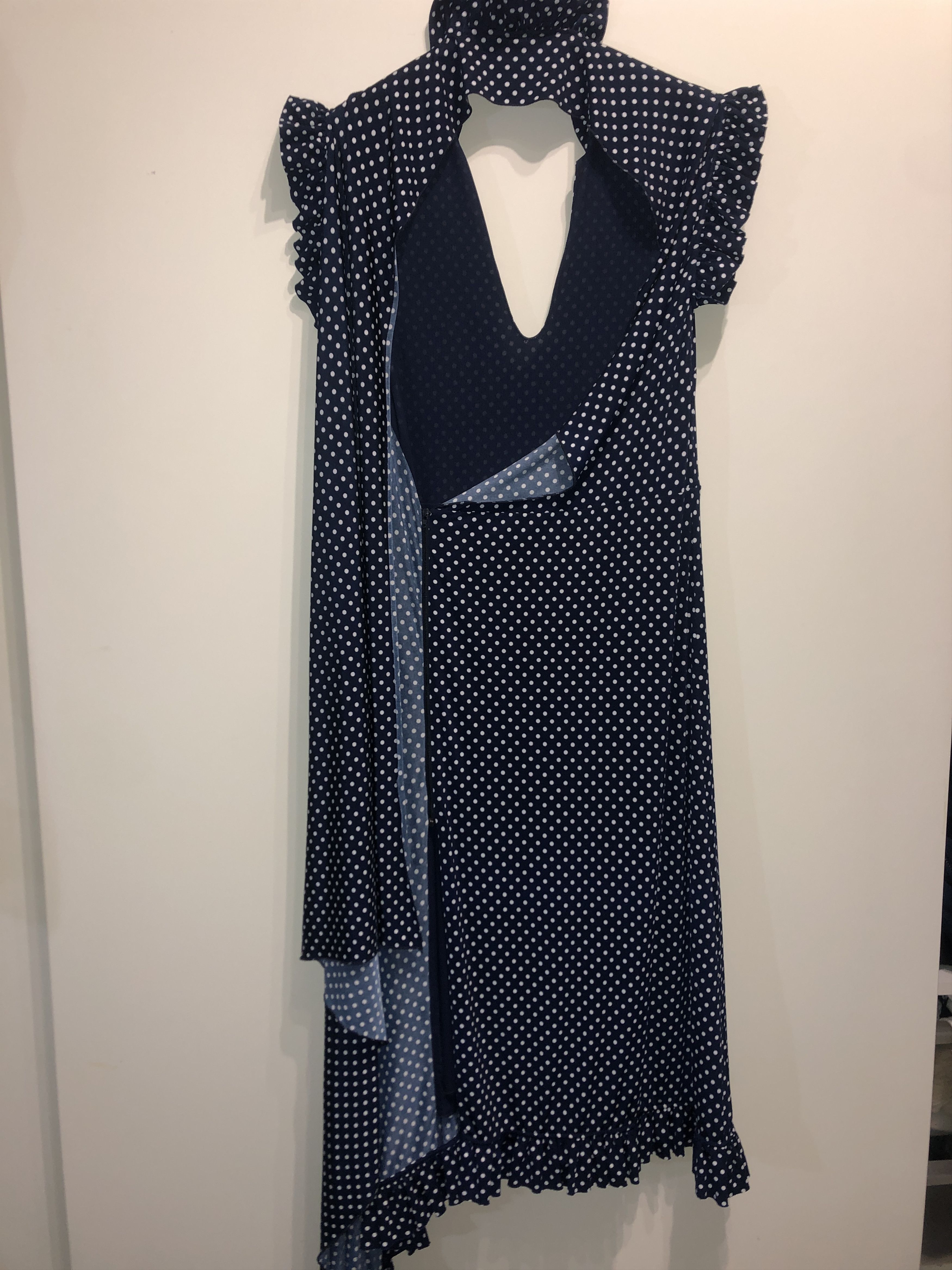 Asymmetric Polka Dots Dress