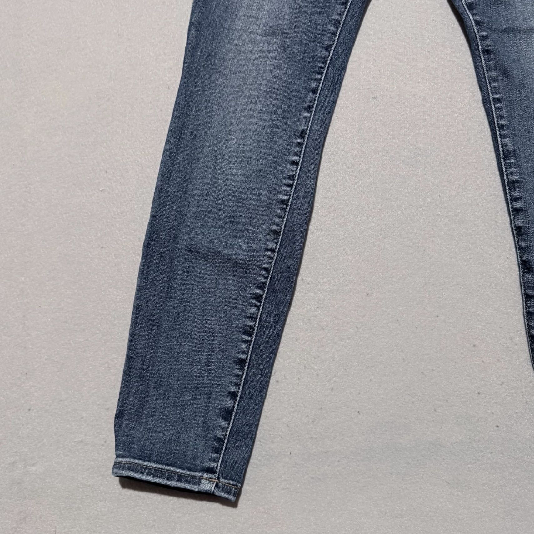 Gap Gap Jeans Women's Blue Denim Stretch Low Rise Skinny 27 Jeans - 27, Slim, 5-Pocket, Regular, Cotton, Gap Size 27" / US 4 / IT 40 - 5 Thumbnail