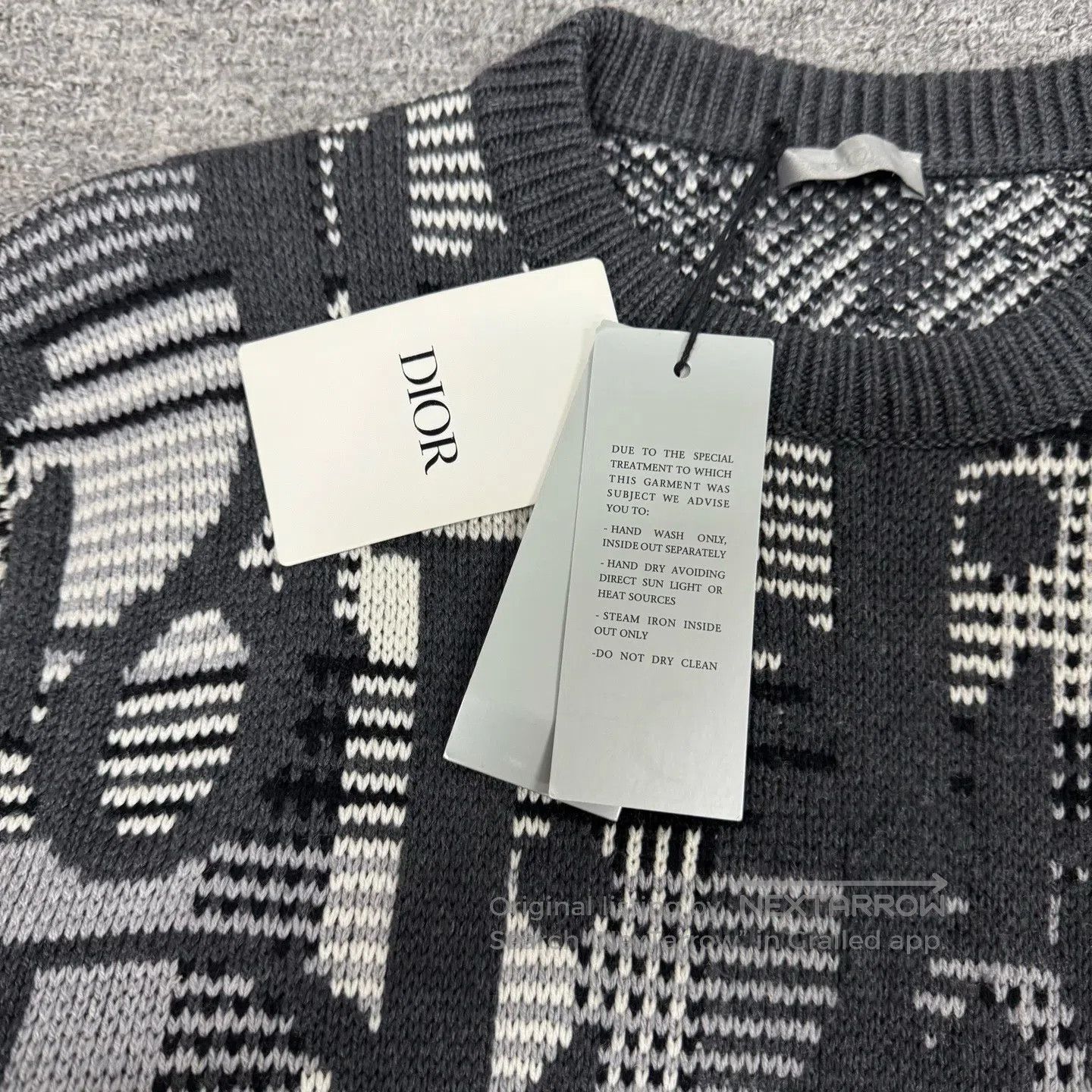 Dior Dior Old Age Geometry jacquard Knitted sweater| Size S / US 4 / IT 40 - 4 Thumbnail
