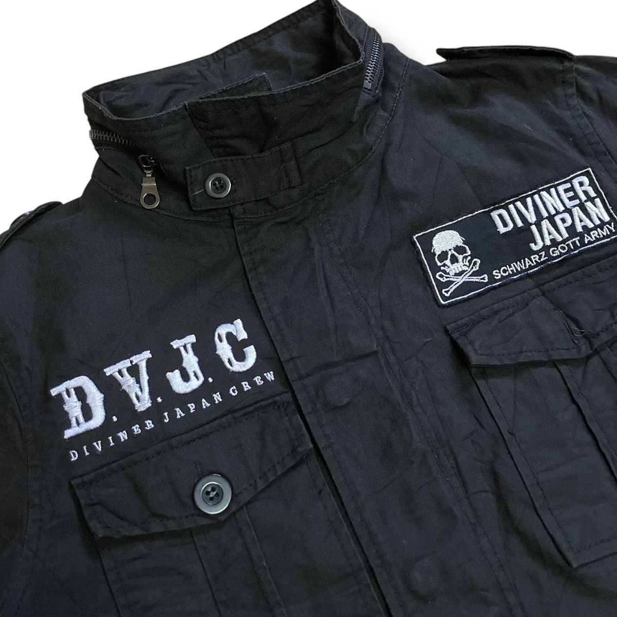 If Six Was Nine × Japanese Brand × Seditionaries 🇯🇵☠️ DIVINER JAPAN CREW SKULL PUNK GOTHIC MILITARY JACKET Size US M / EU 48-50 / 2 - 7 Thumbnail