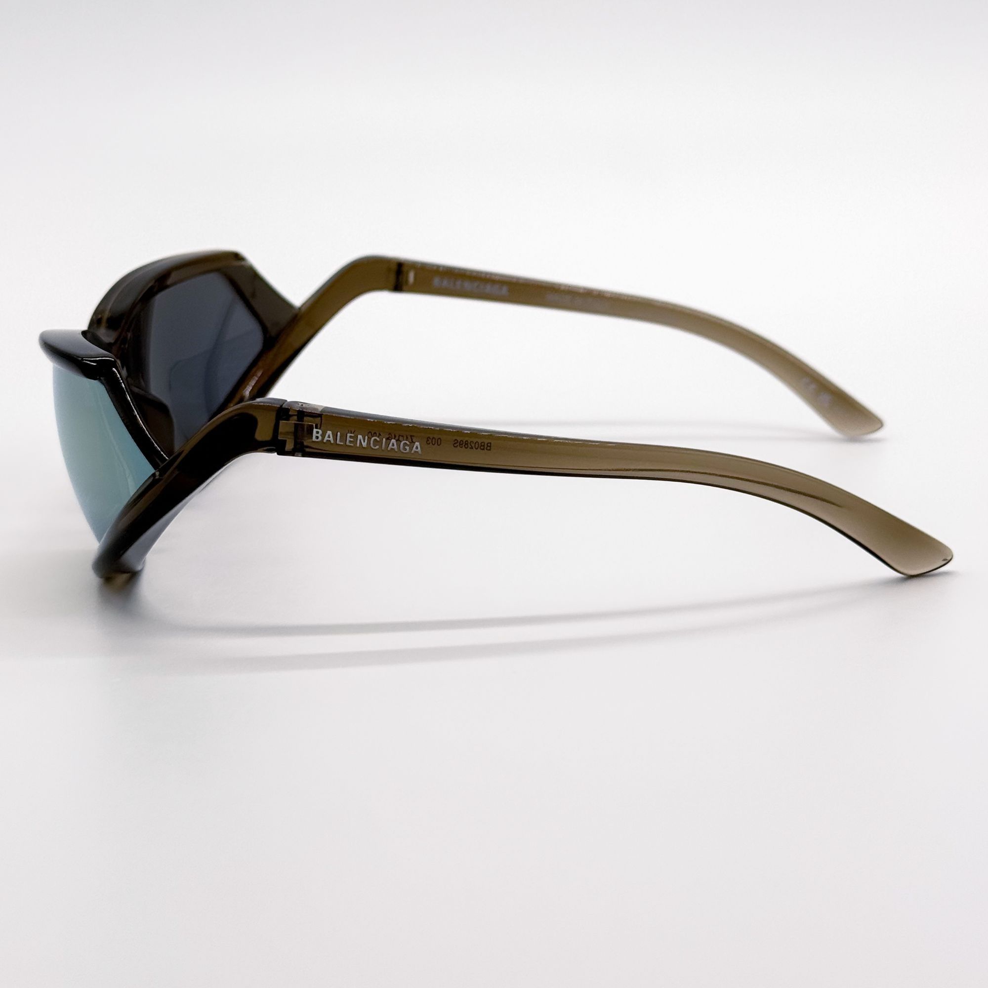 Balenciaga NEW BALENCIAGA BB0289S 003 SUNGLASSES BROWN GEOMETRIC UNISEX Size ONE SIZE - 6 Thumbnail