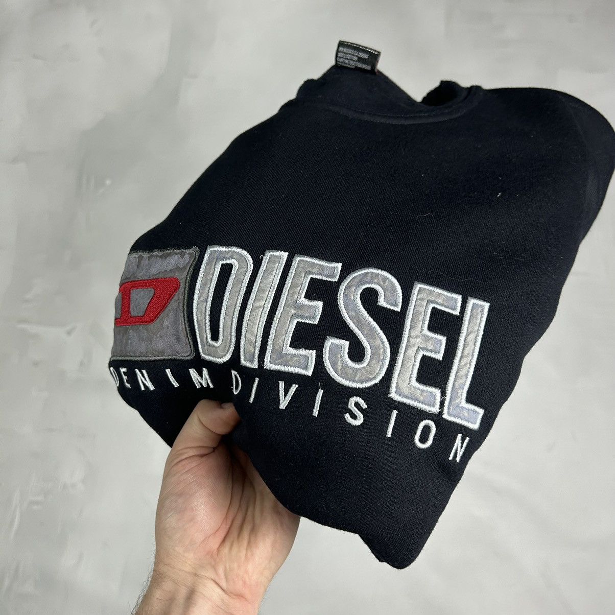 Diesel × Vintage Y2K Diesel Vintage Big Logo Sweatshirt Size US XL / EU 56 / 4 - 8 Thumbnail