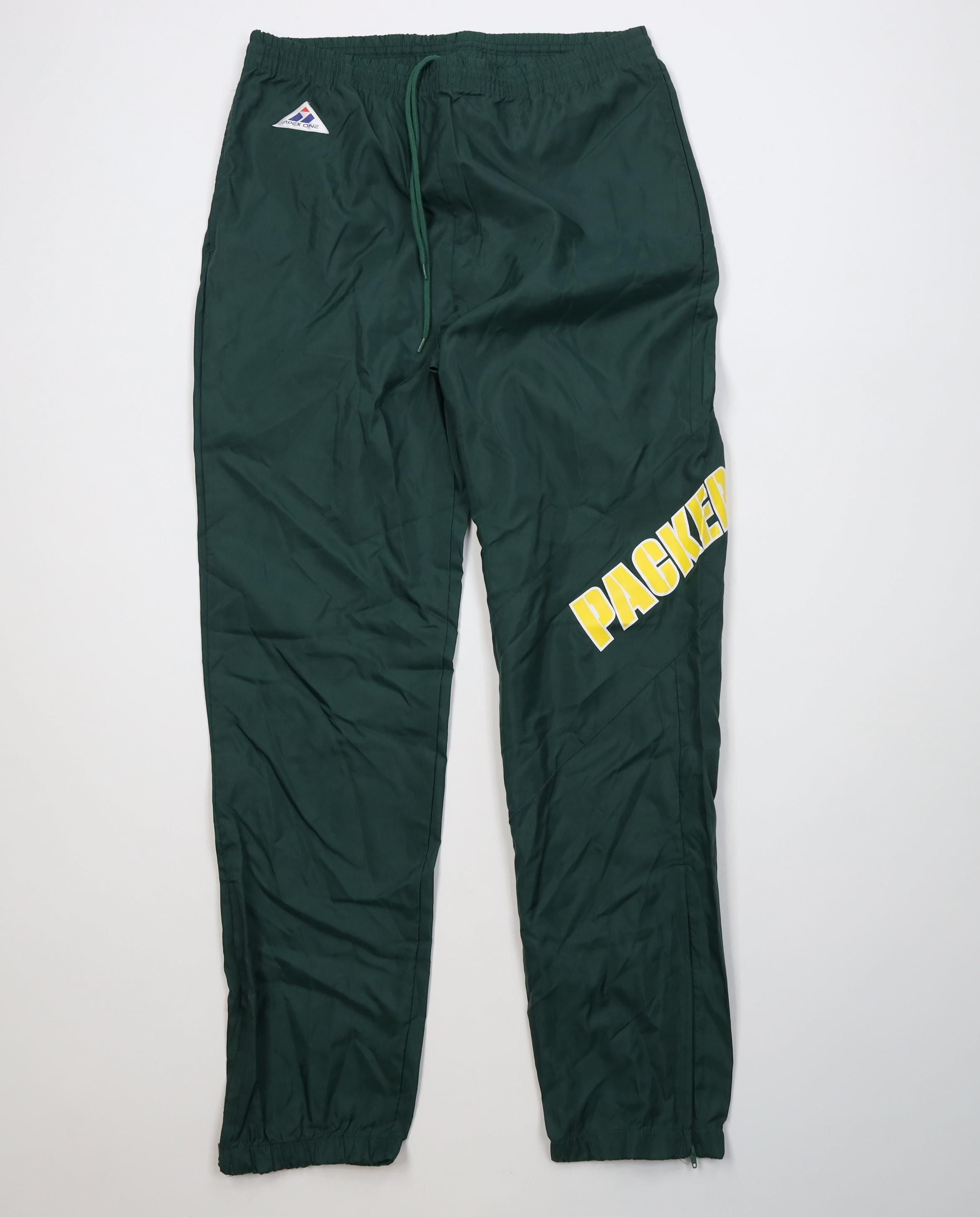 Vintage Vintage 90s NFL Green Bay Packers Football Windbreaker Pants Size US 34 / EU 50 - 1 Thumbnail