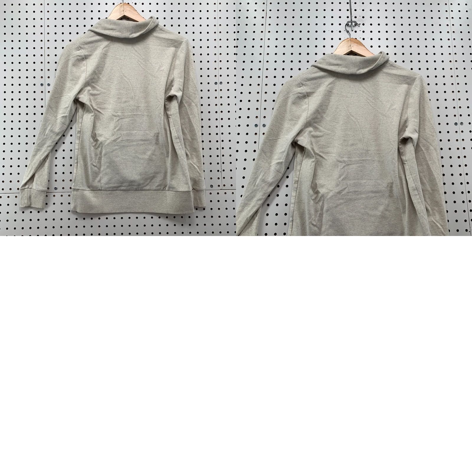 Banana Republic Banana Republic Cowl Neck Button Sweater Beige Womens Small Fits 18x25 Shirt Pullover Knit 1990s Womens Size S / US 4 / IT 40 - 9 Thumbnail