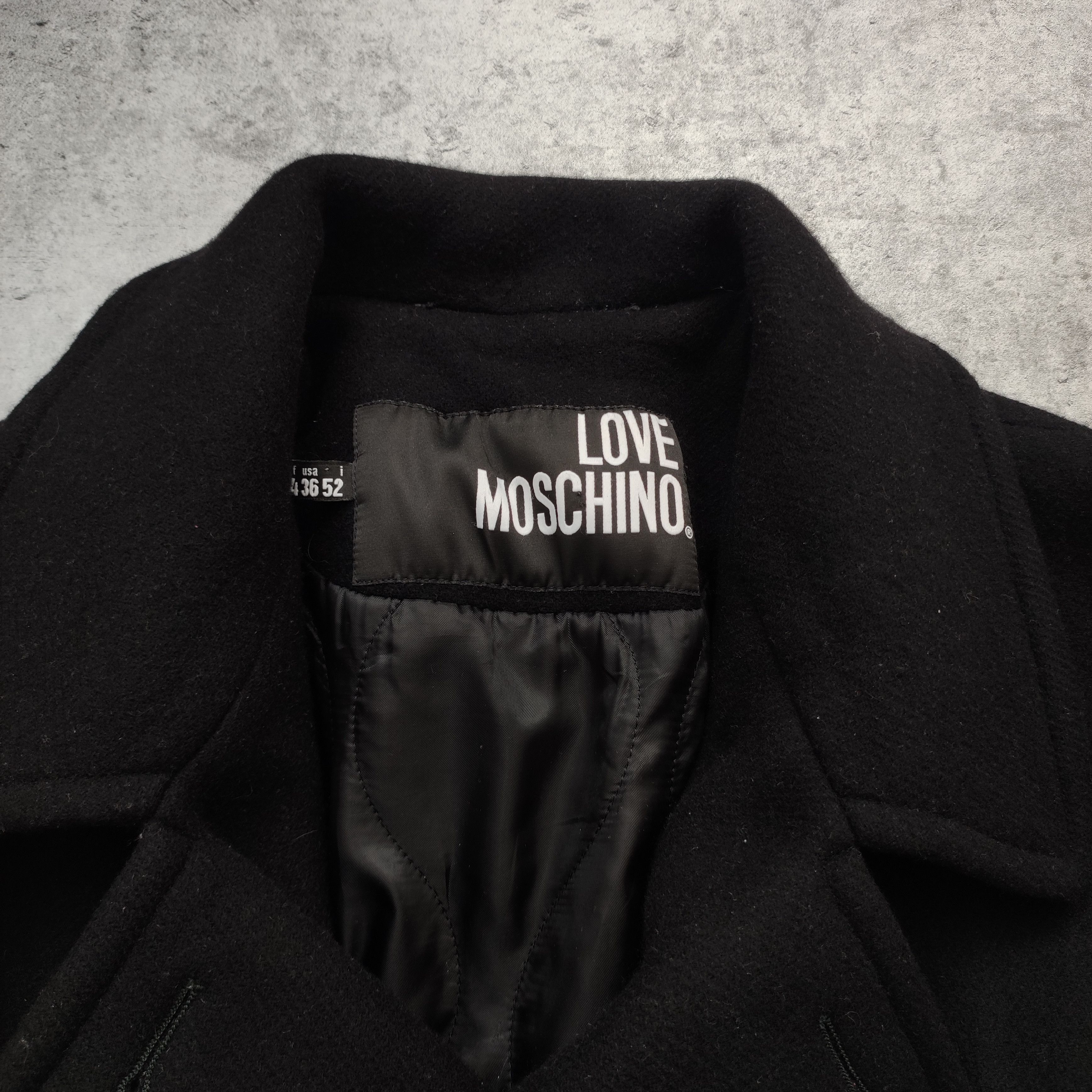 Love Moschino RARE Love Moschino Milano Psychobilly Black Short Coat Size XXL / US 16-18 / IT 52-54 - 5 Thumbnail